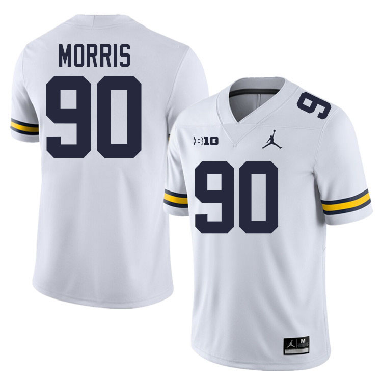 Mike Morris Michigan Jersey,Michigan Wolverines #90 Mike Morris Jersey Youth-White